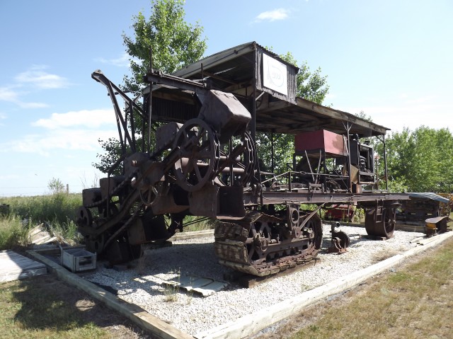 The monster, a Ruth Dredger ditch digging machine.