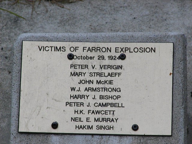 Farron BC memorial