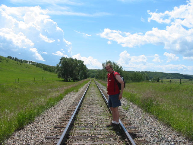 Walking railway tracks