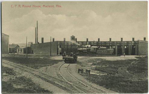 Ft MacLeod roundhouse 1910