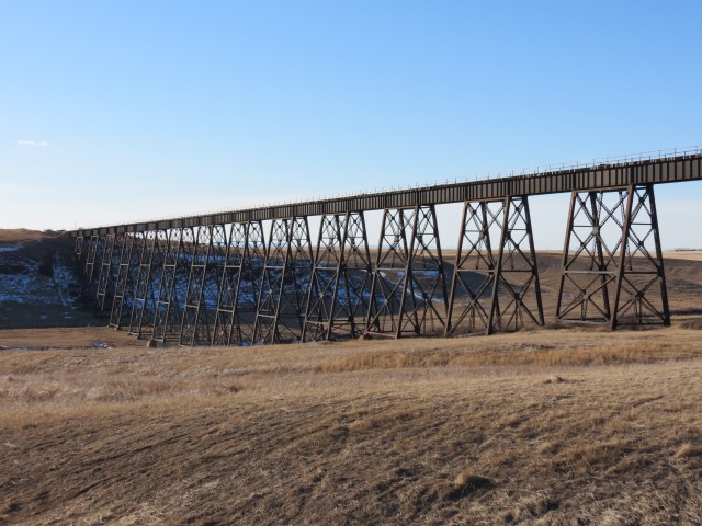 Monarch Alberta railway viaduct