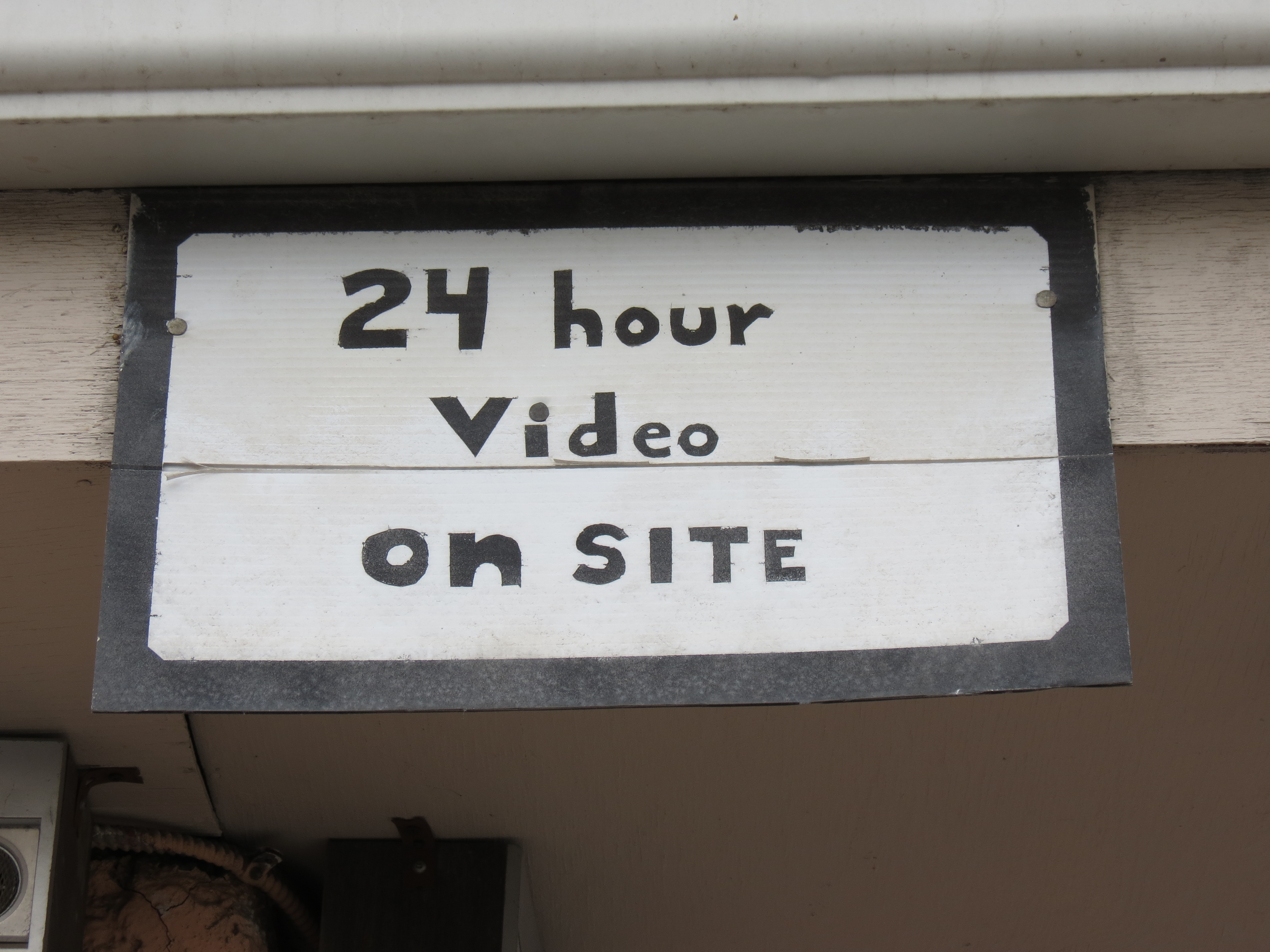 24 hour video on site
