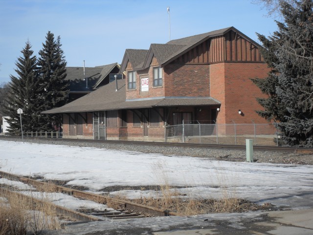 Train station Okotoks Alberta 