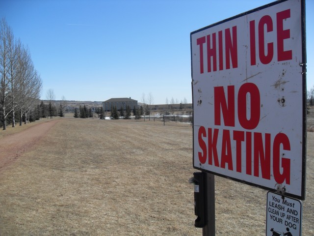 Cochrane AB skating pond