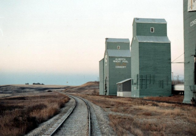 Consort Alberta grain elevators