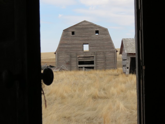Barn from front door