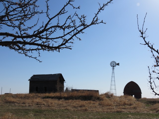 Farm with barn