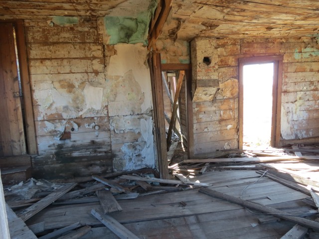 Inside old farm house