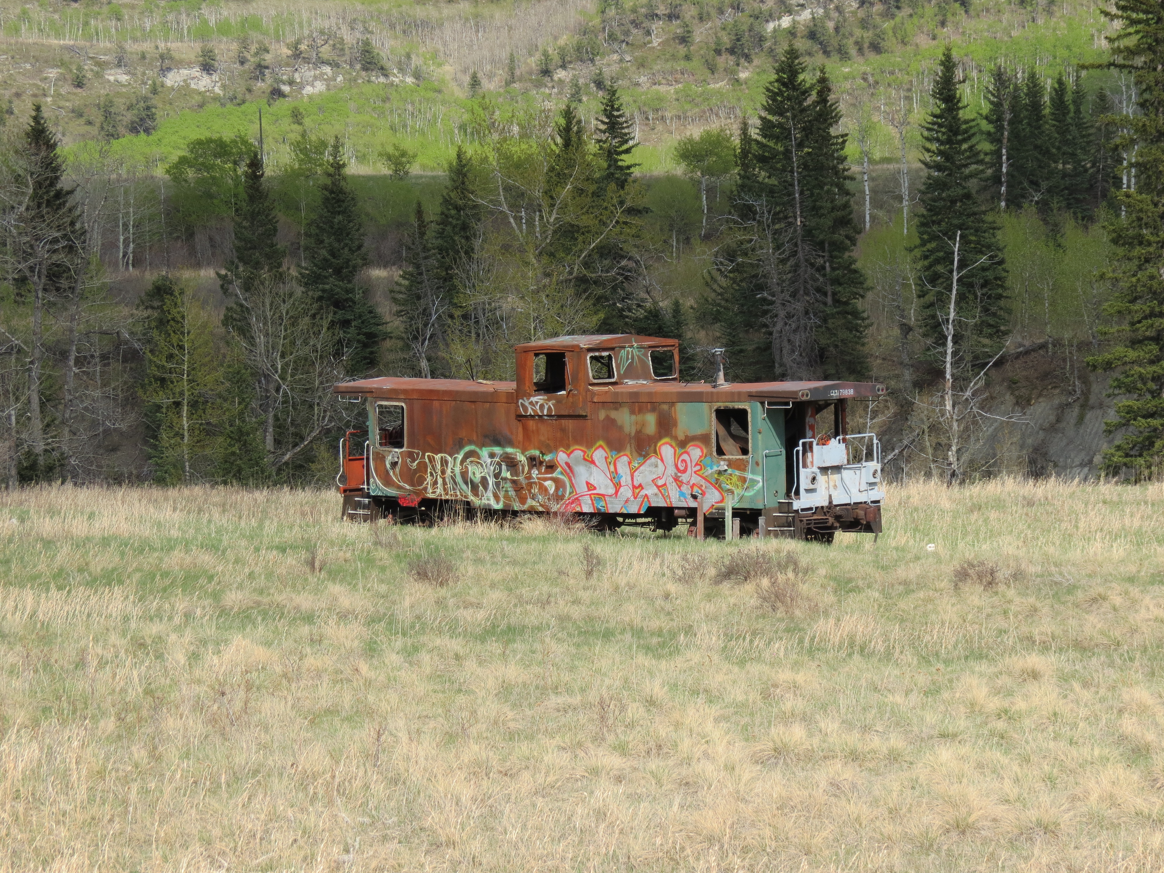 Abandoned caboose