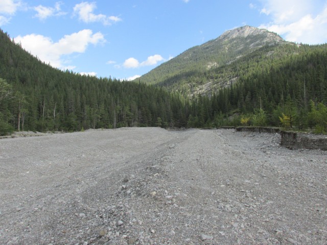 Jura Creek gravel flats
