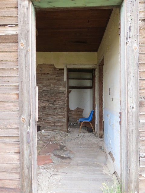 Burns Farm door and chair