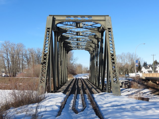 High River AB train bridge
