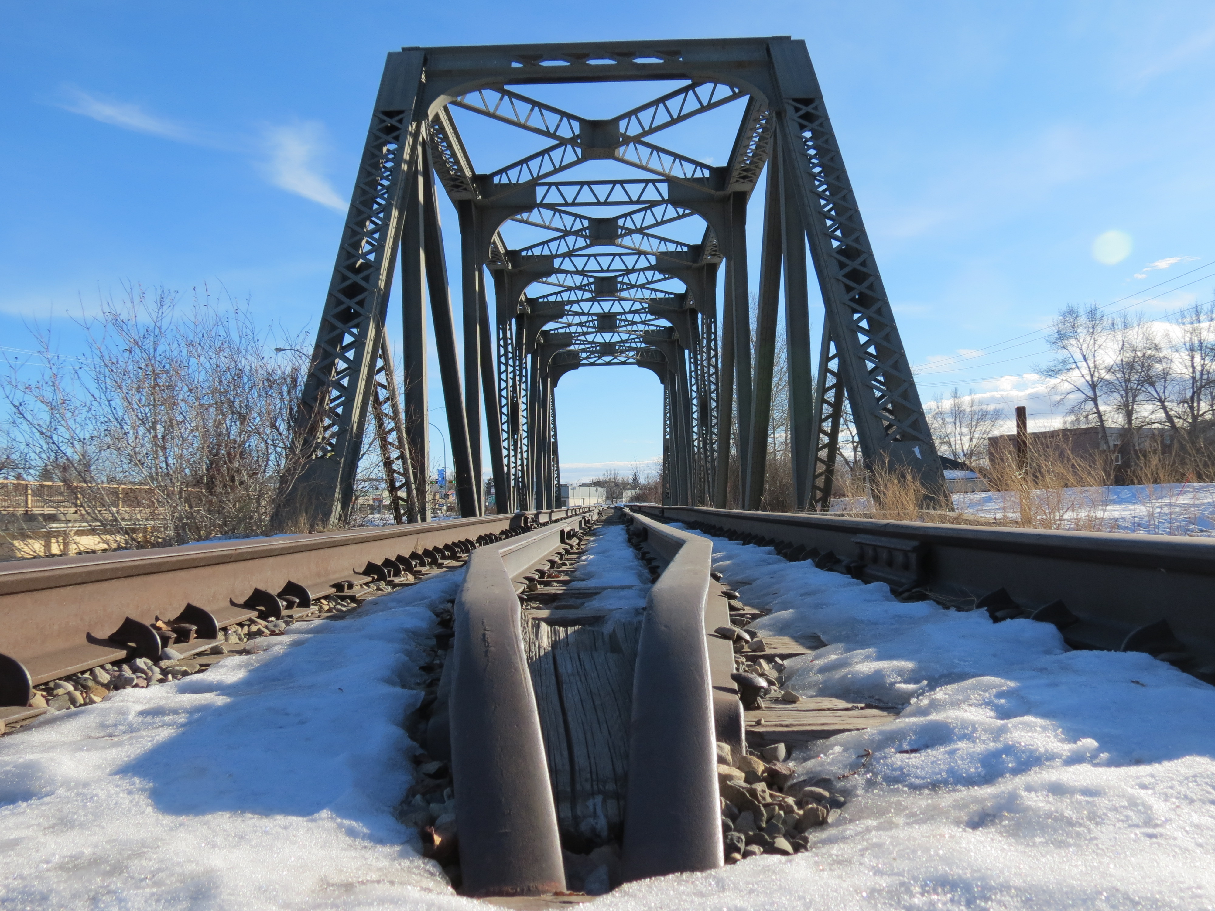High River CPR train bridge