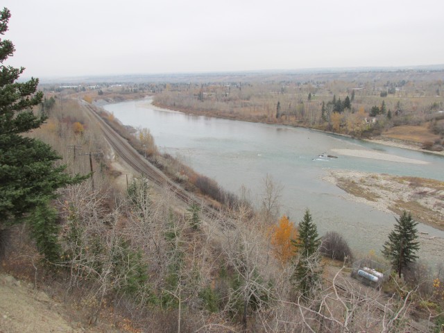 Bow River and CPR tracks