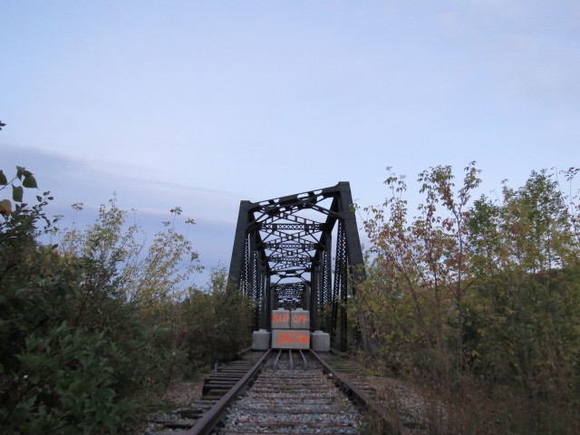 Train bridge Drumheller