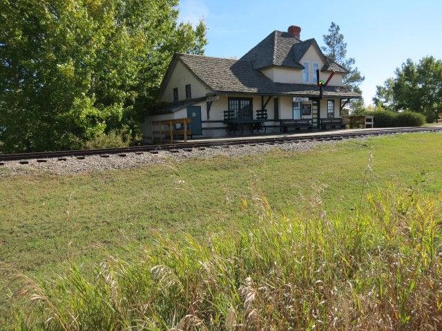 Rowley Alberta train station