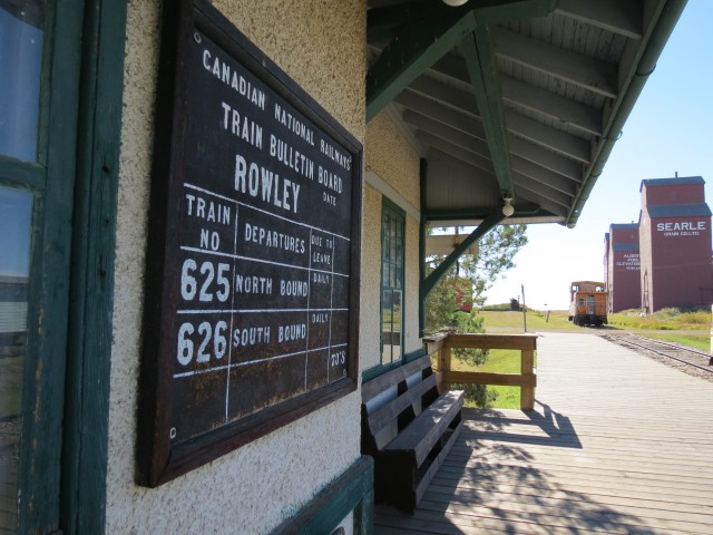 Train station Rowley Alberta