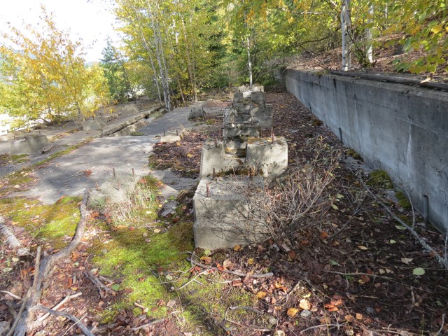 Old foundations St Eugene Mine