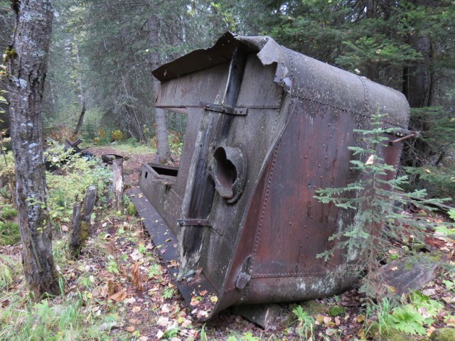 Abandoned locomotive Field BC