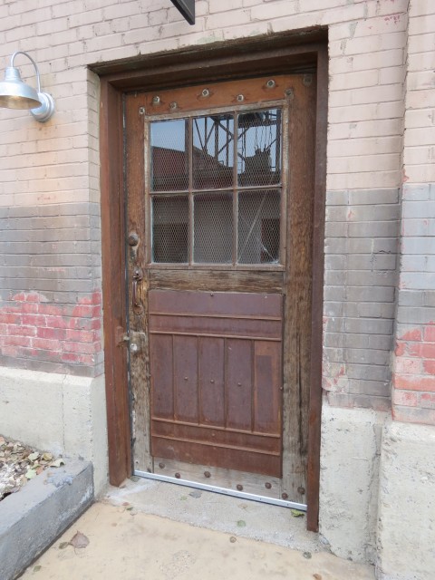 Old factory door