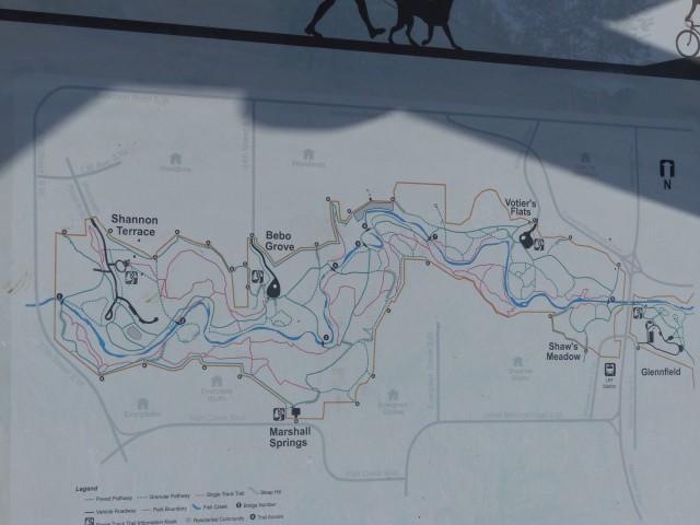 Fish Creek Provincal Park map