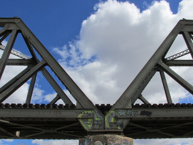 Train bridge Okotoks Alberta