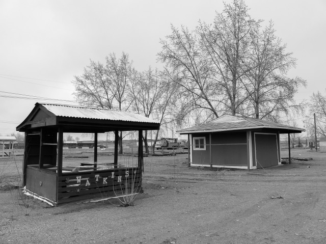 Blackfoot Market empty stalls