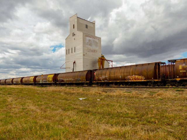 Leader Saskatchewan grain elevator