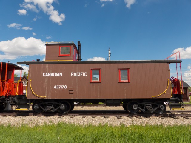 CPR wood caboose
