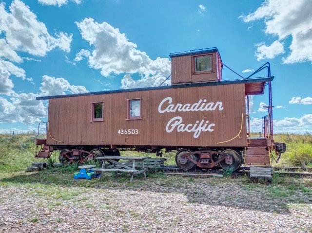 CPR wooden caboose