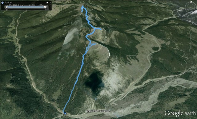 Powderface Ridge route