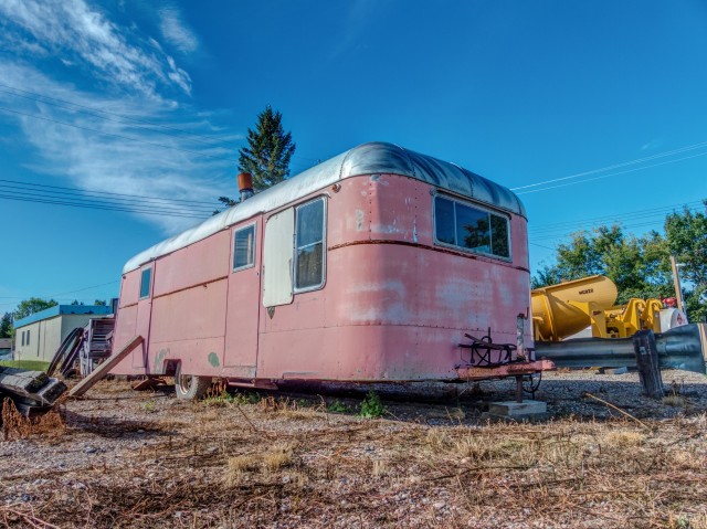 Vintage camping trailer