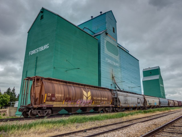 Forestburg Alberta grain elevators