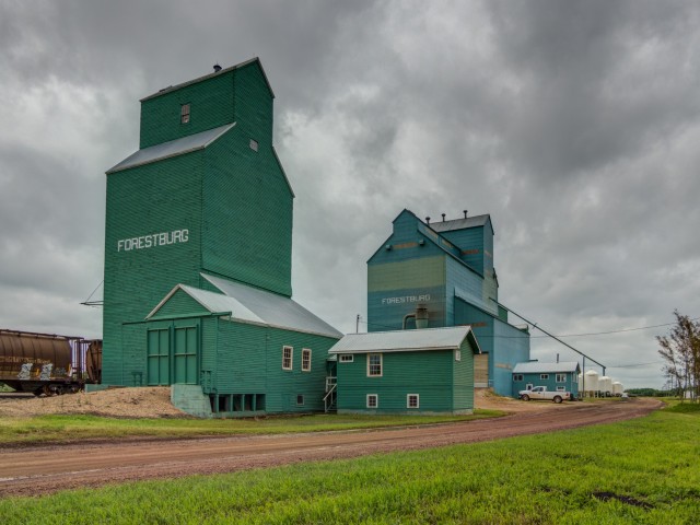Grain elevators Forestburg Alberta