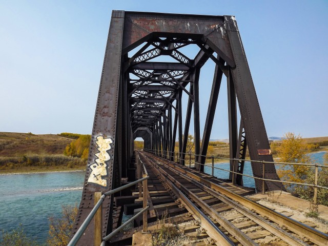 Cochrane AB train bridge