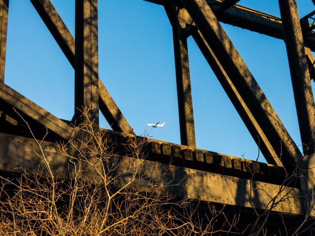 Bridge and plane