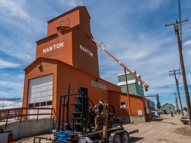 Nanton grain elevators
