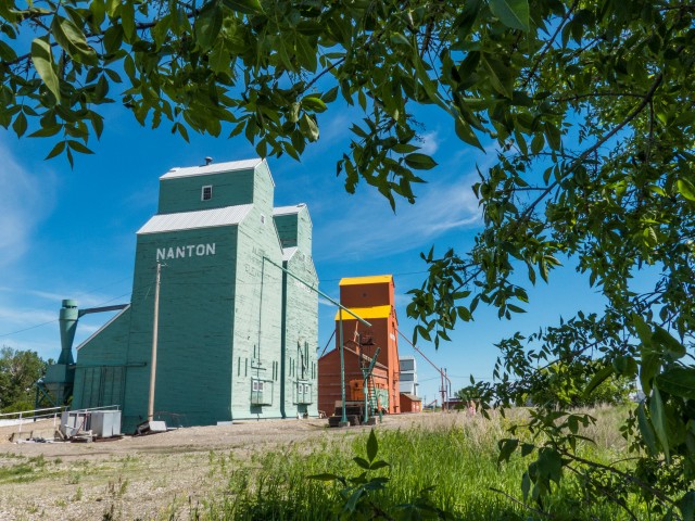 Nanton AB grain elevators