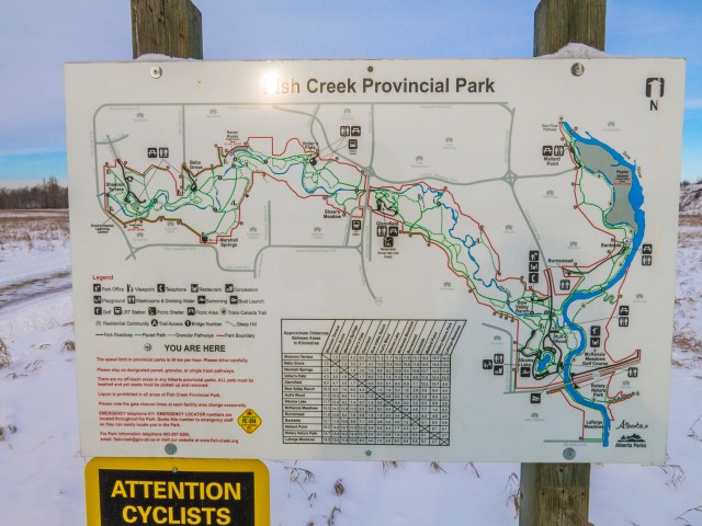 Fish Creek Pathways map