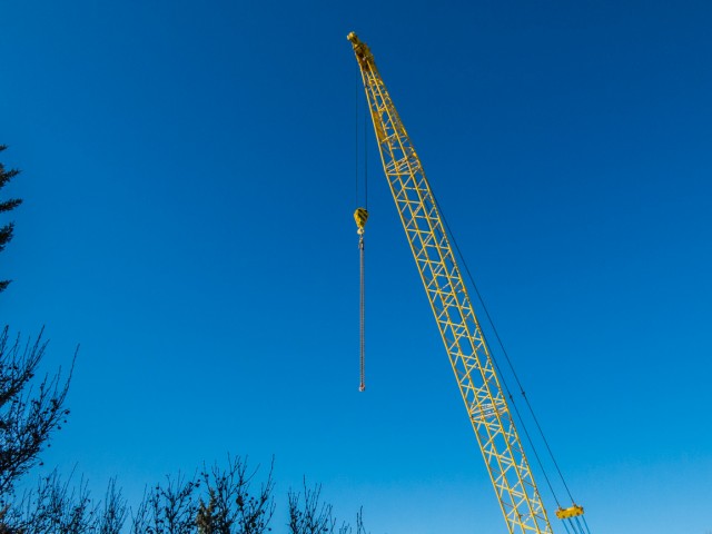 Big yellow crane