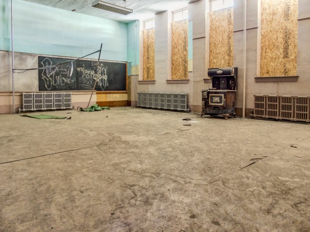 Room in abandoned school