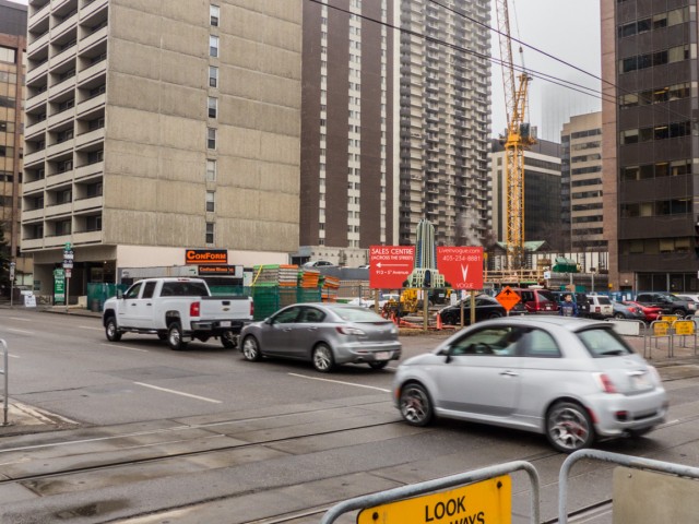 Downtown Calgary construciton