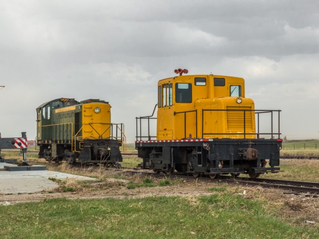 Two small locomotives