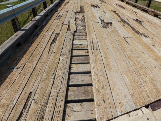 Old bridge deck