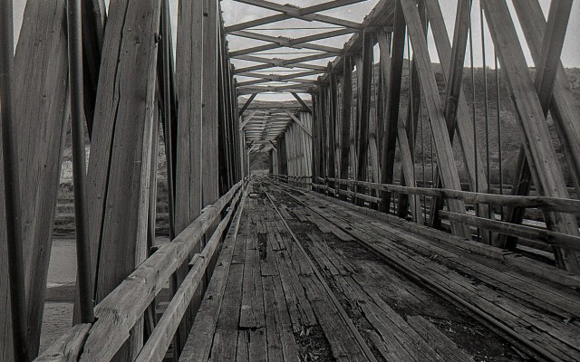 Old bridge East Coulee
