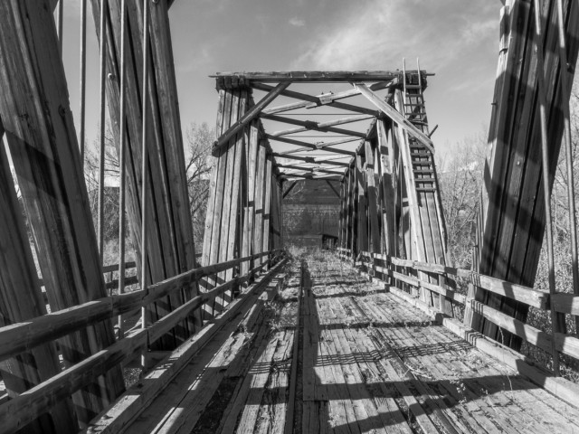 East Coulee Alberta train bridge