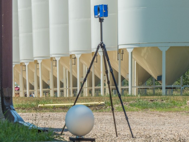 3D scanner and target sphere