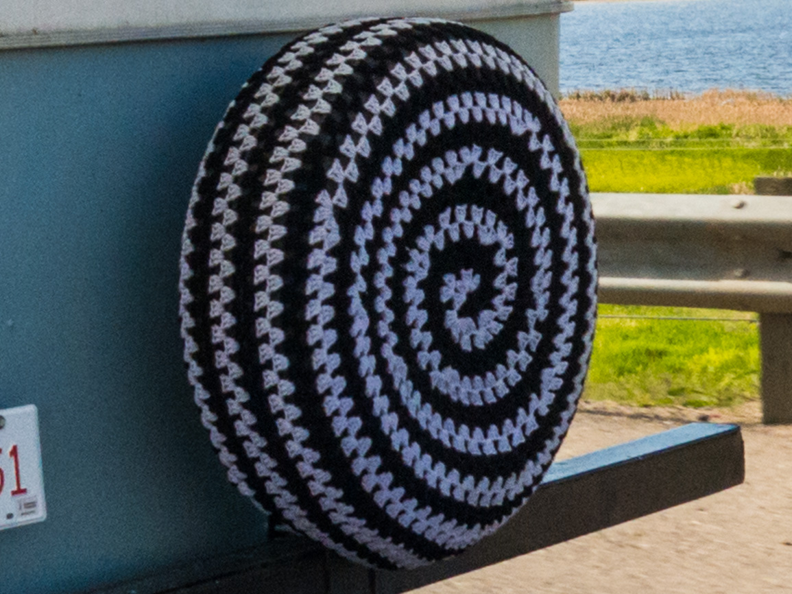 Crocheted tire cover