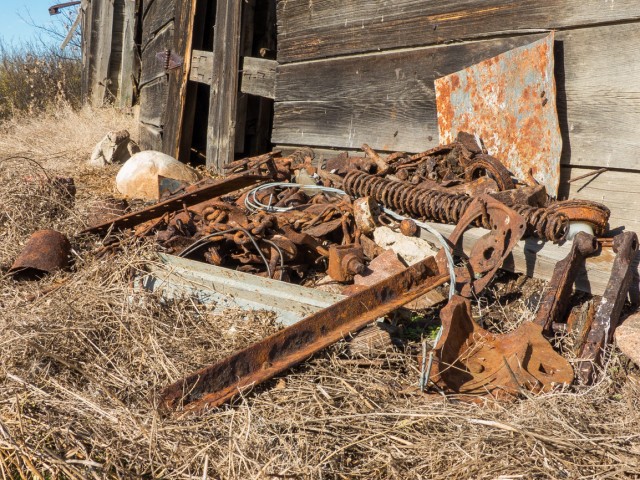 Abandoned Farm metal bits