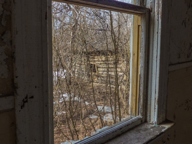 Abandoned Farm House Window